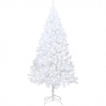 Pre-lit White Artificial Christmas Tree with Thick Branches 120 cm