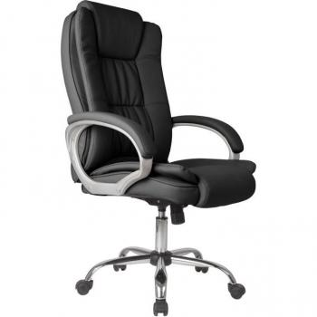 Sillón de Oficina Karen con Ajuste Milimétrico de Altura en Piel Sintética Blanca