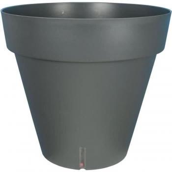 Maceta Riss Ø 40 cm Gris Polipropileno Plástico Redondo