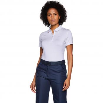 Under Armour Zinger Short Sleeve Polo Camisa Golf, Mujer, púrpura, MD