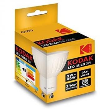 Kodak bombilla led dicroica gu10240lm dia 6000k 3w35w no regulable