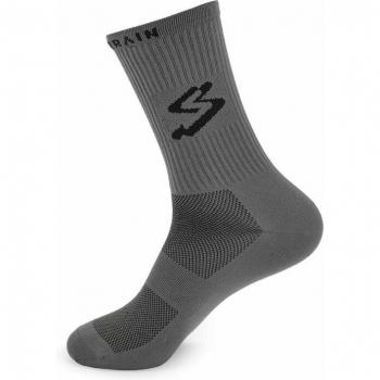 Calcetín de ciclismo unisex Spiuk All Terrain largo gris oscuro - S