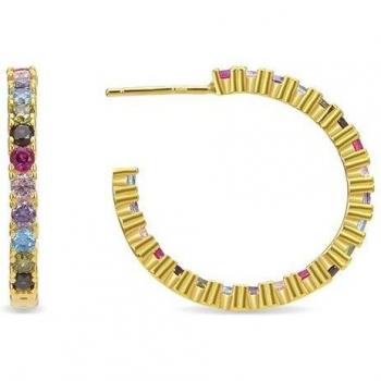 Pendientes Vyamba Trendy de Luxenter en Plata de Ley 925 bañada en Oro Amarillo
