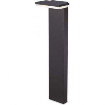 Path Pilona Exterior Cuadrada Antracita IP65 4000K - Ideal Lux