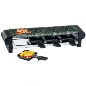Kuechenprofi 1781000000 - Raclette de piedra para 4 personas con parrilla