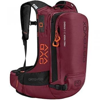 ORTOVOX Free Rider 20 S Avabag Kit Mochila, Mujer, Dark Blood, 20 L
