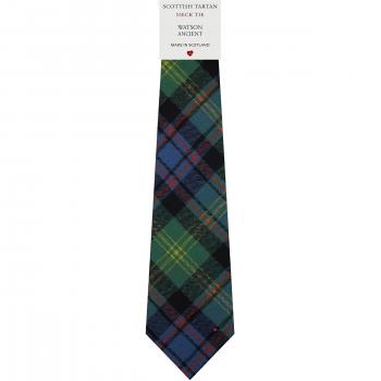 Mens All Wool Tie Woven Scotland - Watson Ancient Tartan