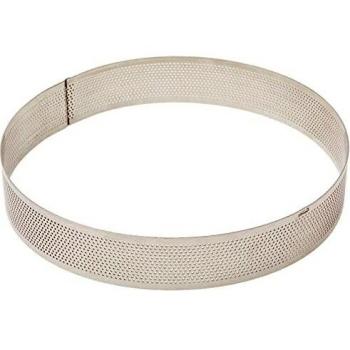 Lacor - 68550 - Molde Aro Redondo Perforado 20x3,5cm Inox.