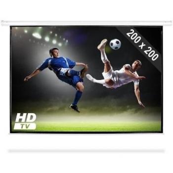 FrontStage Pantalla motorizada para proyector HDTV 200x200cm 1:1
