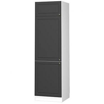 Armario empotrado para frigorífico Fame-Line, Antracita-Oro, 60 cm, Vicco