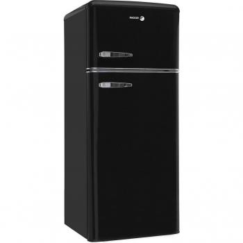 Fagor 3FFV-1455N Frigorífico Retro 144x55 cm Clase E Cíclico Dos Puertas Color Negro