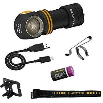 Linterna portátil Armytek Elf C1 LED cálido 930 lúmenes, recargable por Micro USB, 1440 horas de duración, 56 g