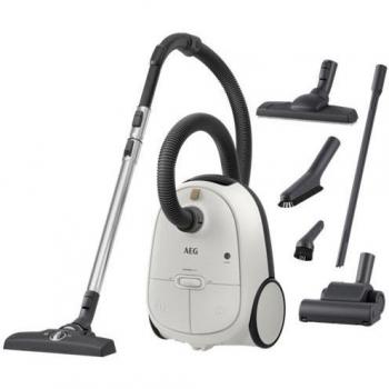 AEG AB61H6SW Serie 6000 Aspiradora con Bolsa, 850W, 73 dB(A), Color Blanco Mate