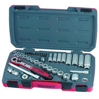 Tengtools T3839 - Juego de llaves de vaso 3/8 de 39 piezas