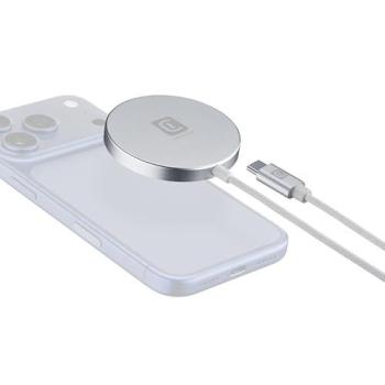 Cargador Inalámbrico Magnético CellularLine Mag Pad Qi2.2 25W Blanco