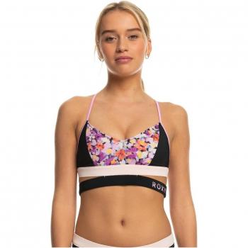 Top de bikini Roxy Active mujer rosa negro M