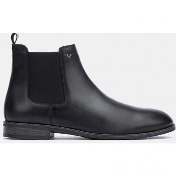 Botas y botines de hombre de piel con elásticos laterales en color negro - Martinelli