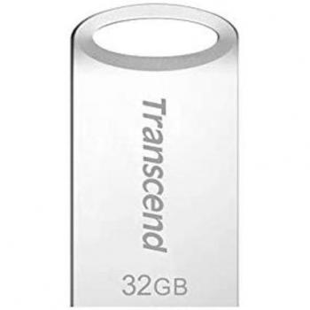 Transcend JetFlash 710S 32GB USB Flash Drive - Silver, USB 3.1 Gen 1