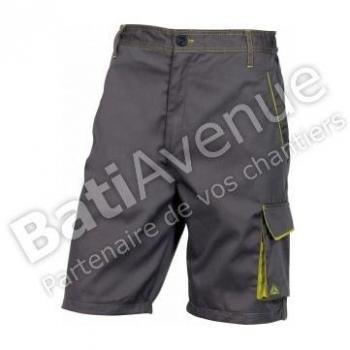 Delta plus - Bermuda panostyle poliester algodón gris/verde talla xxl