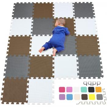 qqpp Alfombra Puzzle para Niños Bebe Infantil - Suelo de Goma EVA Suave. 18 Piezas