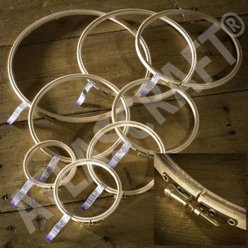 British de madera bordado aros Juego completo de 8 - 4 - 12 en