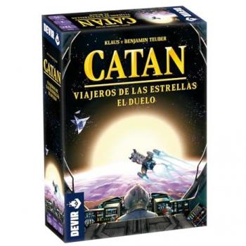 Juego de mesa Catán: Viajeros de las Estrellas Duelo, Juego de Comercio para 2 jugadores, recomendado a partir de 12 años, incluye componentes estratégicos y temáticos del universo Catán