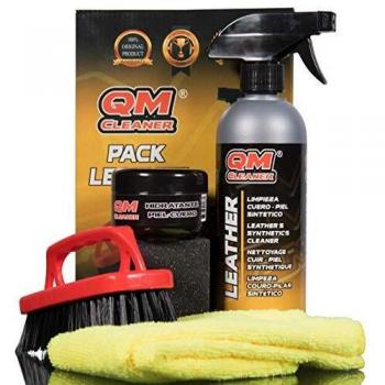 QM Cleaner Pack Leather | Kit de limpieza e hidratación del cuero, piel y polipiel - Incluye limpiador y crema hidratante para el cuidado del cuero