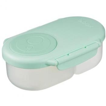 Fiambrera Infantil B.Box Snackbox Spearmint - 2 Compartimentos, Antifugas, Apta para Lavavajillas