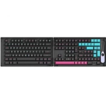 Akko Midnight 178-Key ASA Profile PBT Juego de teclas de doble disparo para teclados mecánicos con caja de colección