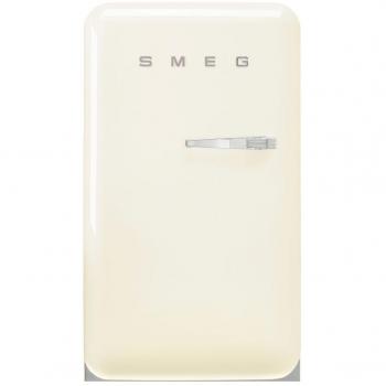 Frigorífico 1 puerta Smeg Años 50 Style FAB10LCR6, color crema, altura de 0.97 m, apertura izquierda