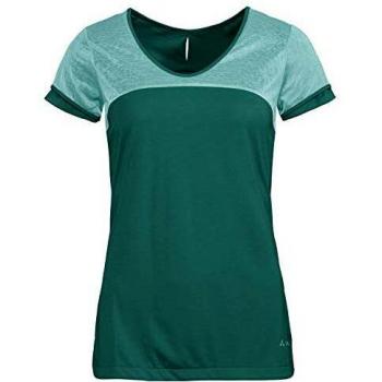 VAUDE Women's Skomer V-Neck Shirt II Camiseta, Mujer, Nickel Green, 38