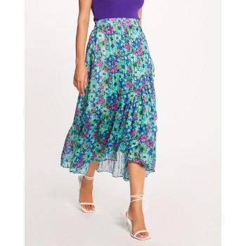 Falda larga acampanada estampado floral Morgan