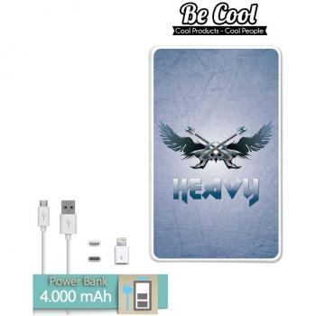 Becool® - Batería Externa Power Bank 4000 mah + Gratis 1 cable USB-MicroUsb