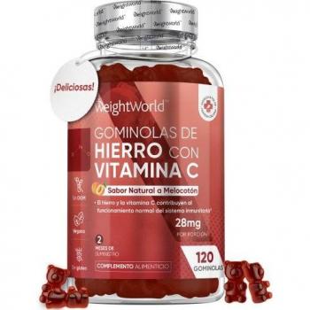 Gomitas de Hierro 28 mg enriquecido con Vitamina C 10mg - 120 Gomitas