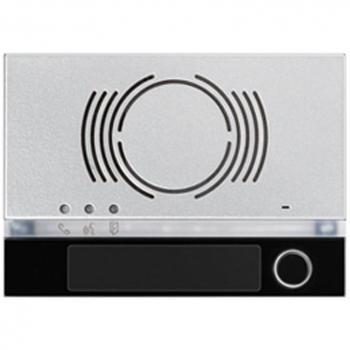 Frontalino Urmet Alpha Negro para Audio Externo con 1 Pulsante - 1168/131