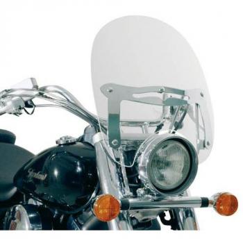 Givi A23G Custom Parabrisas Universal Transparente con Abe 390 mm de Alto, 420 mm de Ancho, con Portegecantos