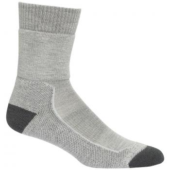 Calcetines Hike+ Medium Crew Merino Icebreaker para mujer en gris claro