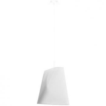Lámpara Suspendida Blum 1 Luz E27 Tela Blanca 128cm