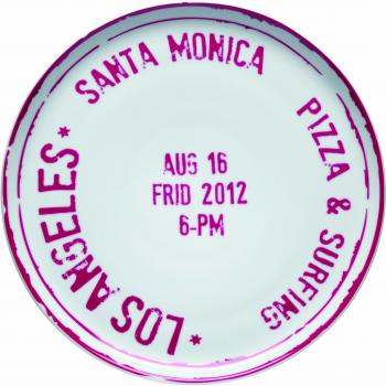Bitossi Home MCA7 Plato para pizza de porcelana, Los Angeles