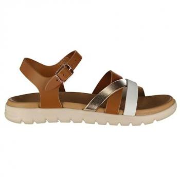 Sandalia Geox Soleima J45GSA, color Brandy Copper, talla 30 EU