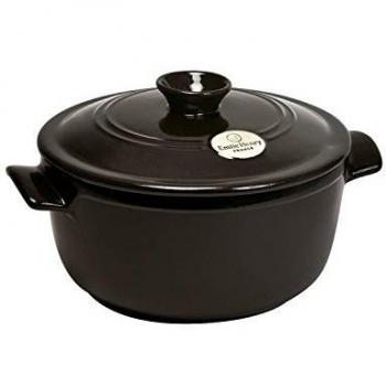 Emile Henry Charcoal Round Casserole 26 cm / 3.9L