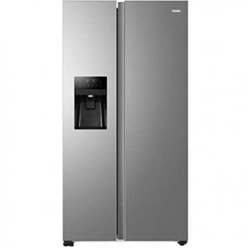 Frigorífico Haier HSR3918FIMP, 177x90 cm, No Frost, Acabado Inoxidable con Dispensador