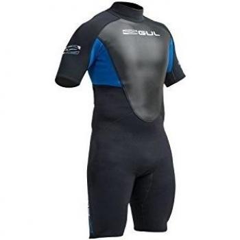 Gul Response 3/2mm FLatlock T2 Shorty Wetsuit 2017 - Black/Blue XXLT