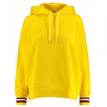 Tommy Hilfiger Diana Hoodie LS Chaqueta Punto, Amarillo
