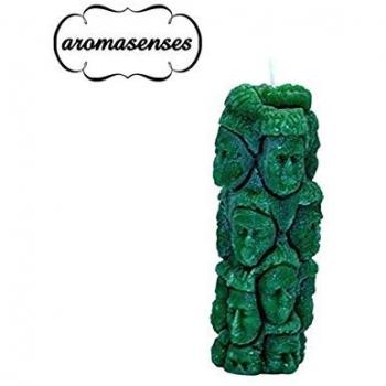 Vela Esotérica Aromasenses con Forma 1000 Caras Verde 1ud