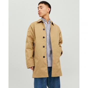 Gabardina Jack & Jones Crease Mac Beige Hombre