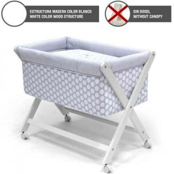 Cambrass 34170 - Minicuna de madera, 46 x 78 cm, color gris