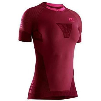 X-Bionic Women's Short Sleeve Regulator Running T-Shirt in Namib Red/Neon Flamingo