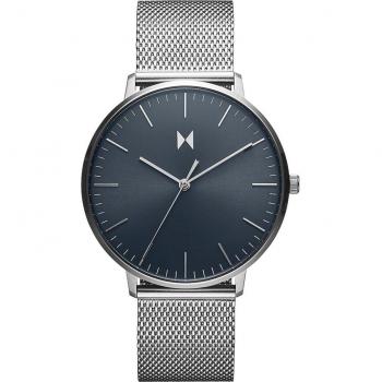 MVMT The Legacy 43mm Blue Quartz Men's Watch with Silver Mesh Strap