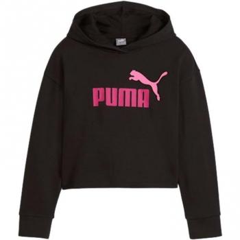 Sudadera con Capucha Puma Felpa Ess+ para niñas en color negro